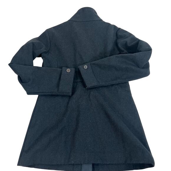 Stio Wool Blend Cashmere Blend Coat Jacket Women's Size Small Dark Gray - Picture 2 of 16